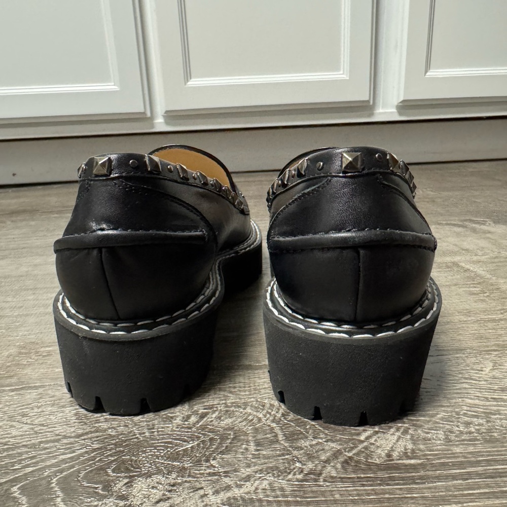 Anthropologie Jon Josef Gabby Loafers Platform Studded Sz 39 (Eur) / 9 US. EUC! - Picture 5 of 15
